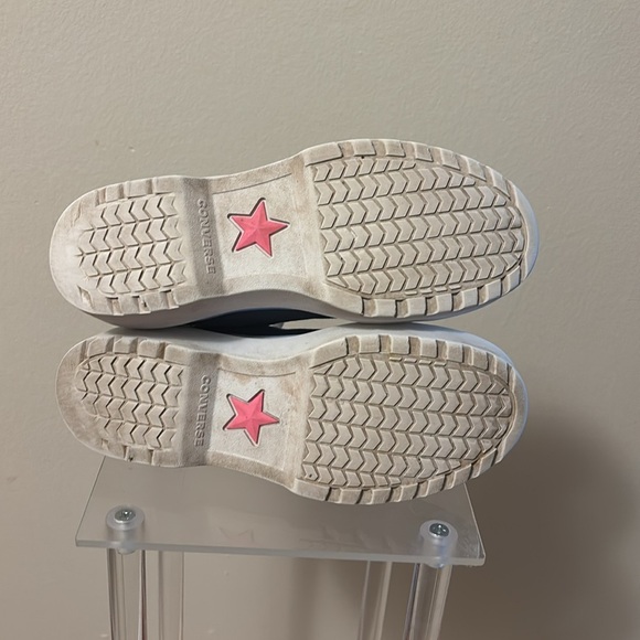 Converse All Satar Kids Navy Blue High-Top Sneakers - Picture 6 of 9